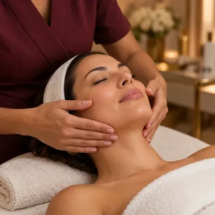 Atendimento profissional em ambiente de spa organizado